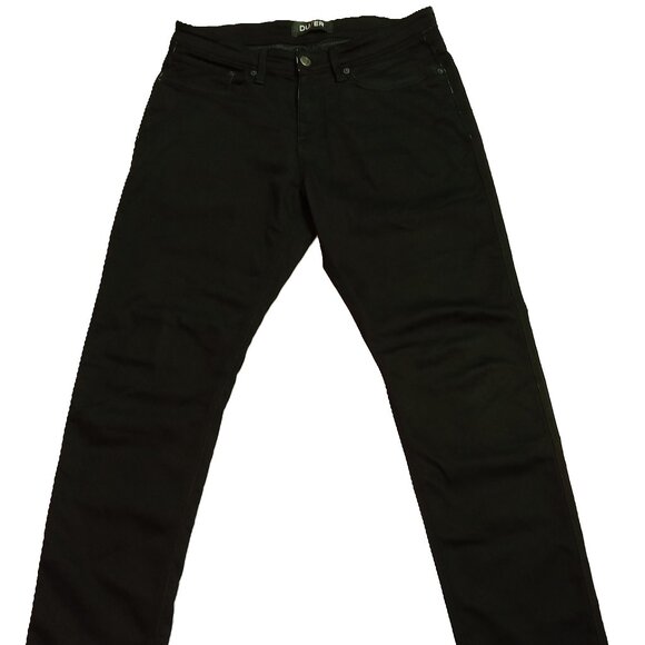 DU/ER Pant Mens N2X Slim Fit Stretch Mid Rise Tapered Comfort Black 32x30(33x30) - Picture 1 of 15